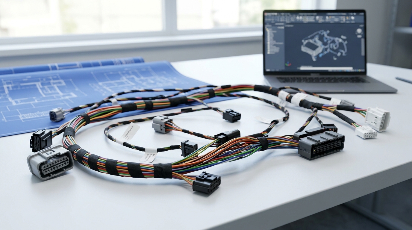 Custom automotive wire harness assembly