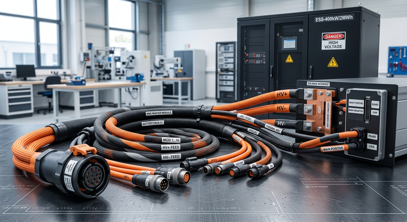 New energy vehicle charging pile harness