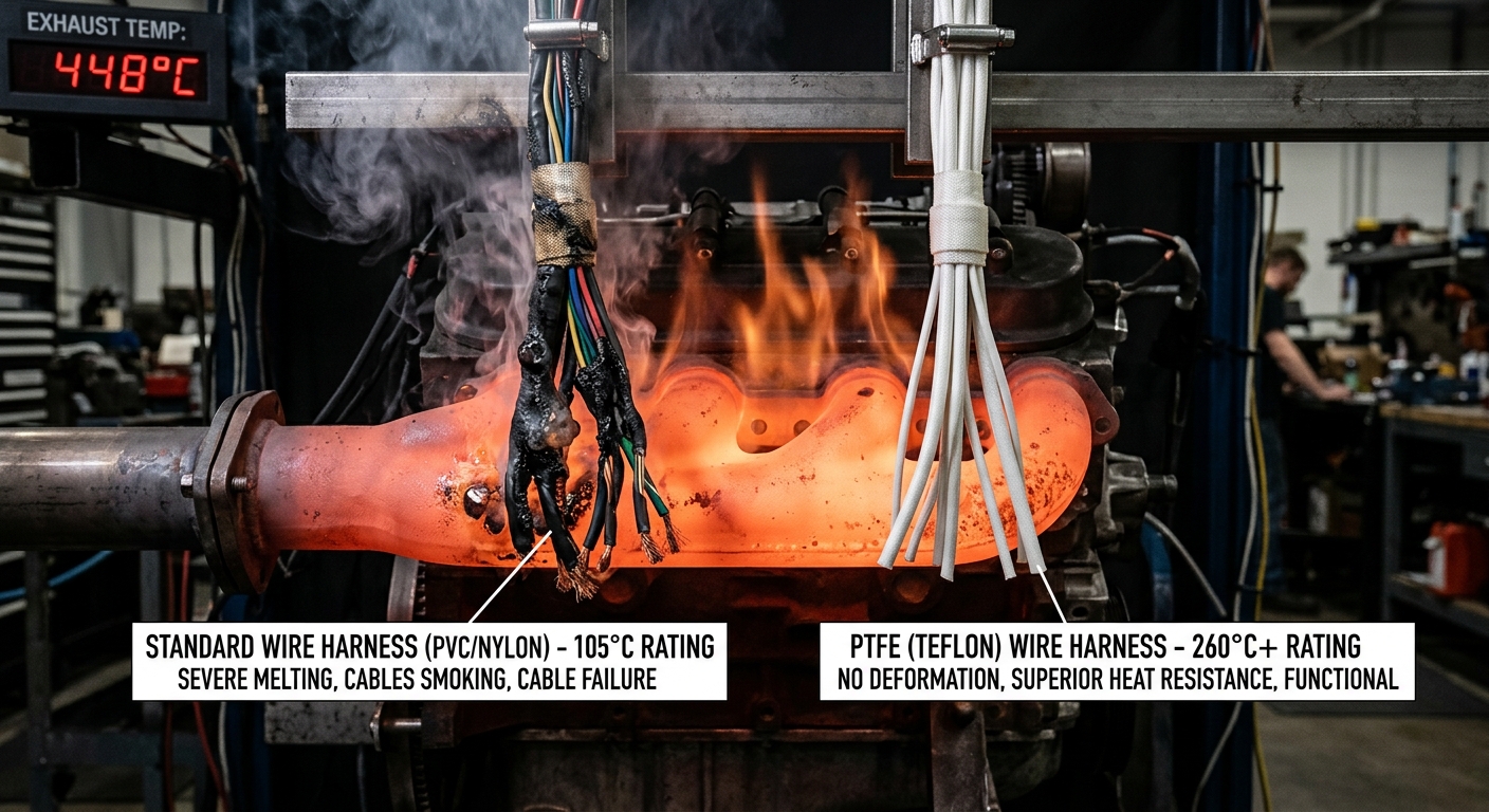PTFE wire harness VS PVC wire harness
